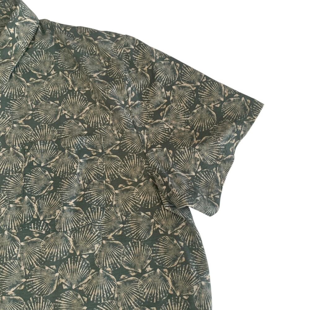 L.L. Bean Mens Size XL Reg Traditional Fit Hawaiian Button Up Short Sleeve Shirt - Picture 13 of 16